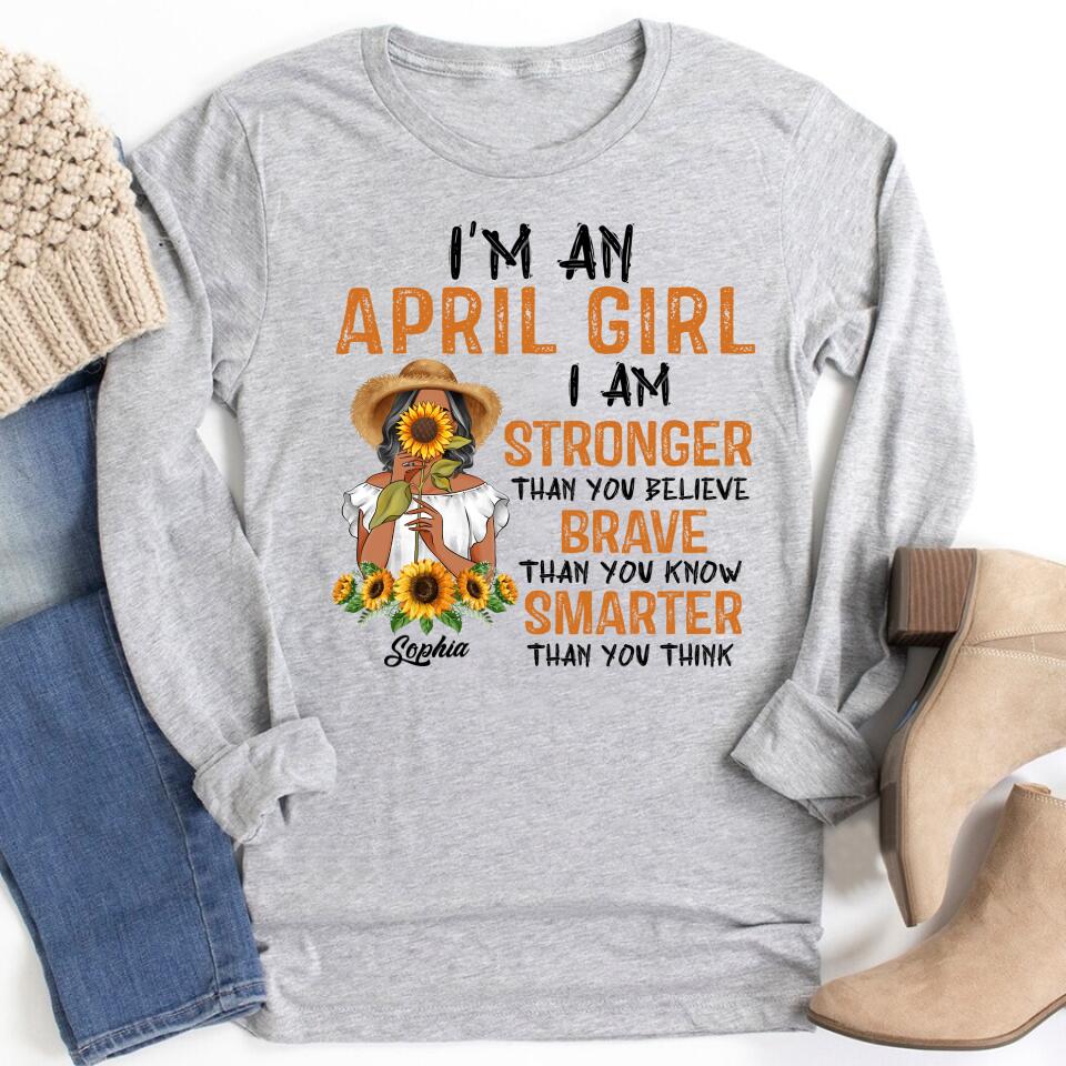 April Birthday Shirt, Custom Birthday Shirt, Queens Born In April, April Birthday Shirts For Woman, April Birthday Gifts