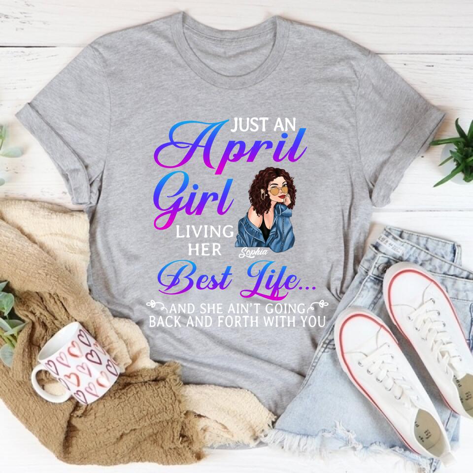 April Birthday Shirt, Custom Birthday Shirt, Queens Born In April, April Birthday Shirts For Woman, April Birthday Gifts