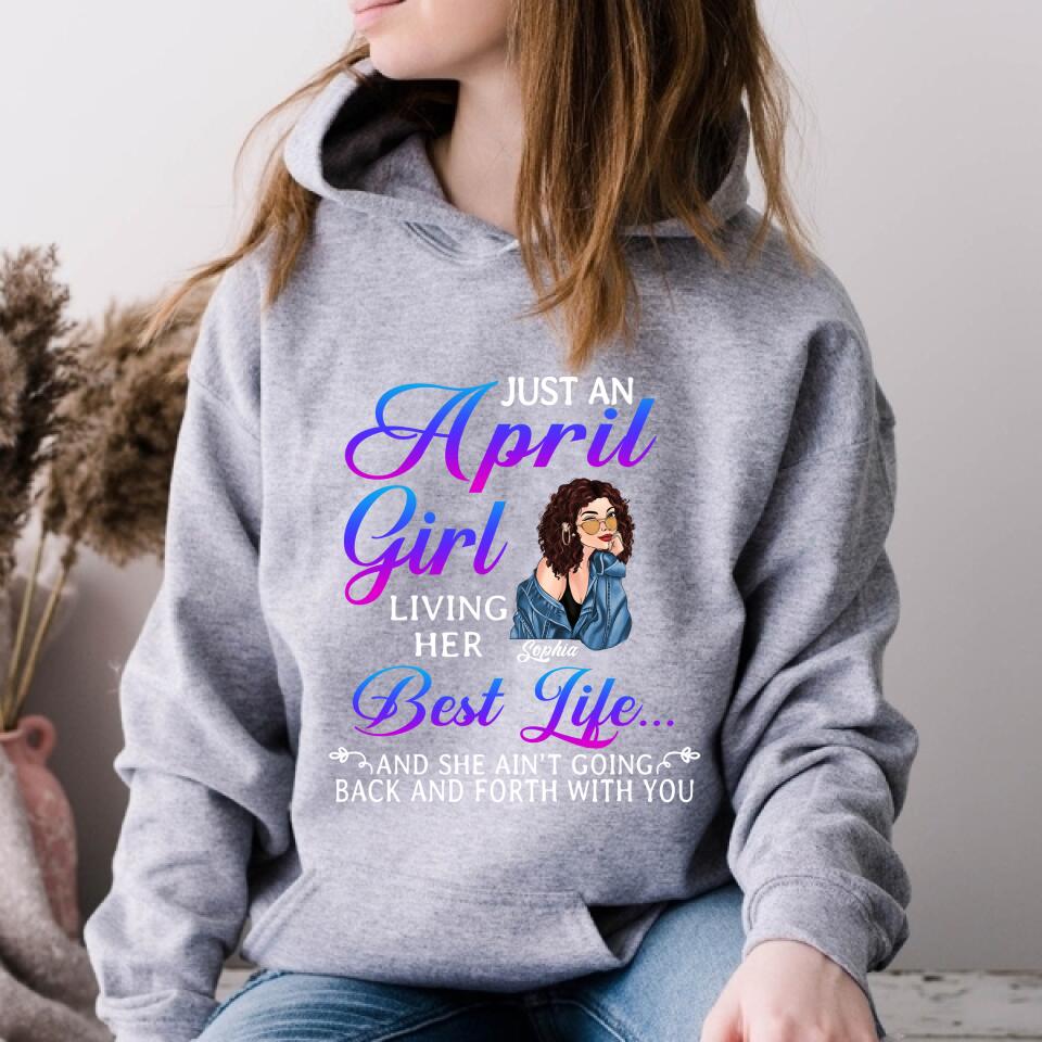 April Birthday Shirt, Custom Birthday Shirt, Queens Born In April, April Birthday Shirts For Woman, April Birthday Gifts