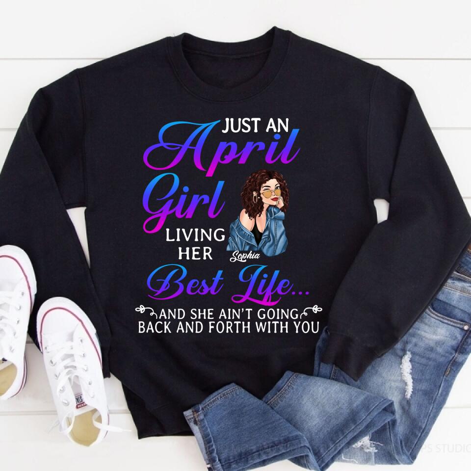 April Birthday Shirt, Custom Birthday Shirt, Queens Born In April, April Birthday Shirts For Woman, April Birthday Gifts