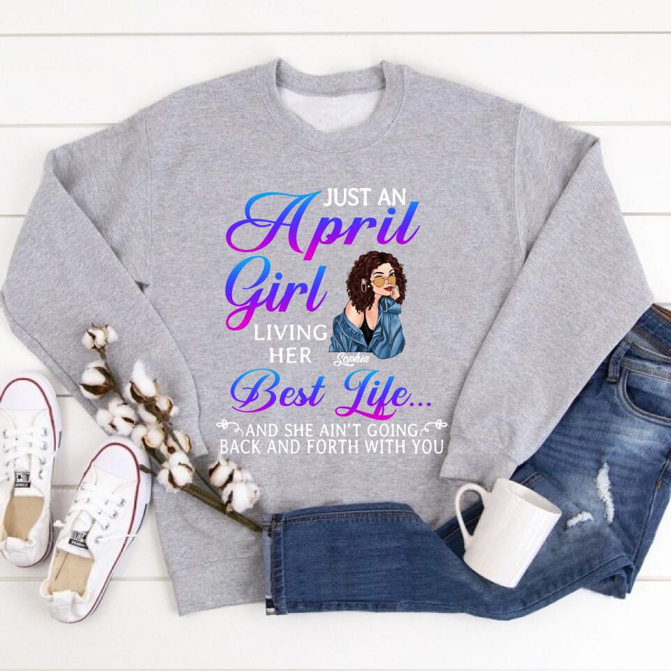 April Birthday Shirt, Custom Birthday Shirt, Queens Born In April, April Birthday Shirts For Woman, April Birthday Gifts
