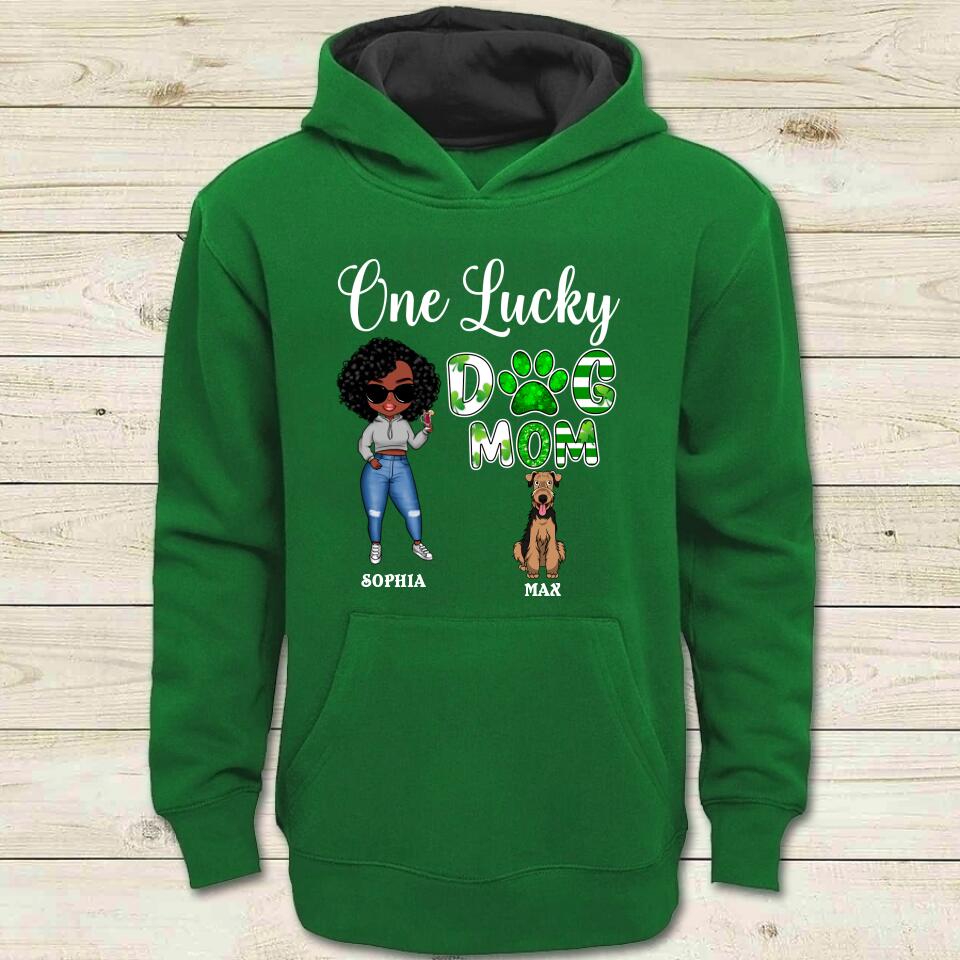 Dog Mom - Personalized Shirt - Gift For Dog Mom - Cartoon Girl