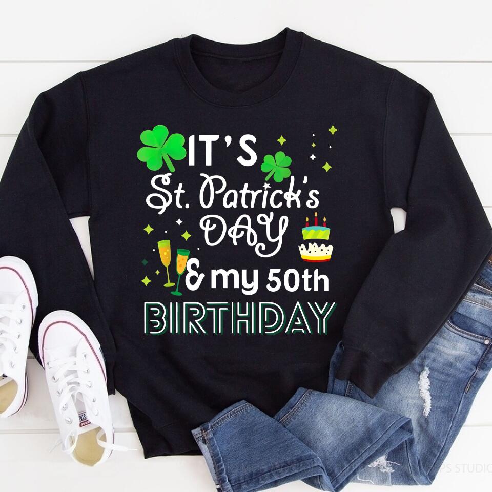 Birthday St Patricks Day Shirt , St Pattys, St Paddy, Four Leaf Clover, Shamrock Shirts, Patrick&#39;s Day. Custome Number