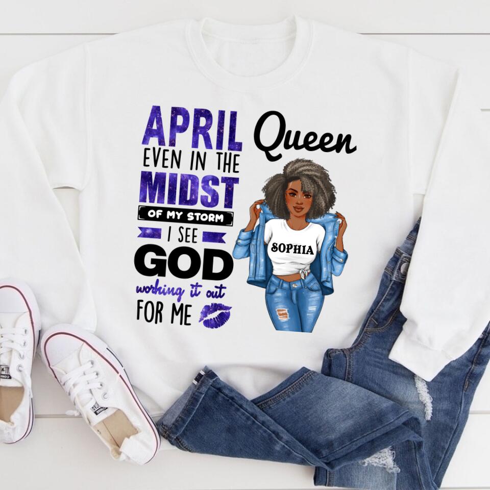 April Birthday Shirt, Custom Birthday Shirt, Queens Born In April, April Birthday Gifts, April shirts for Woman