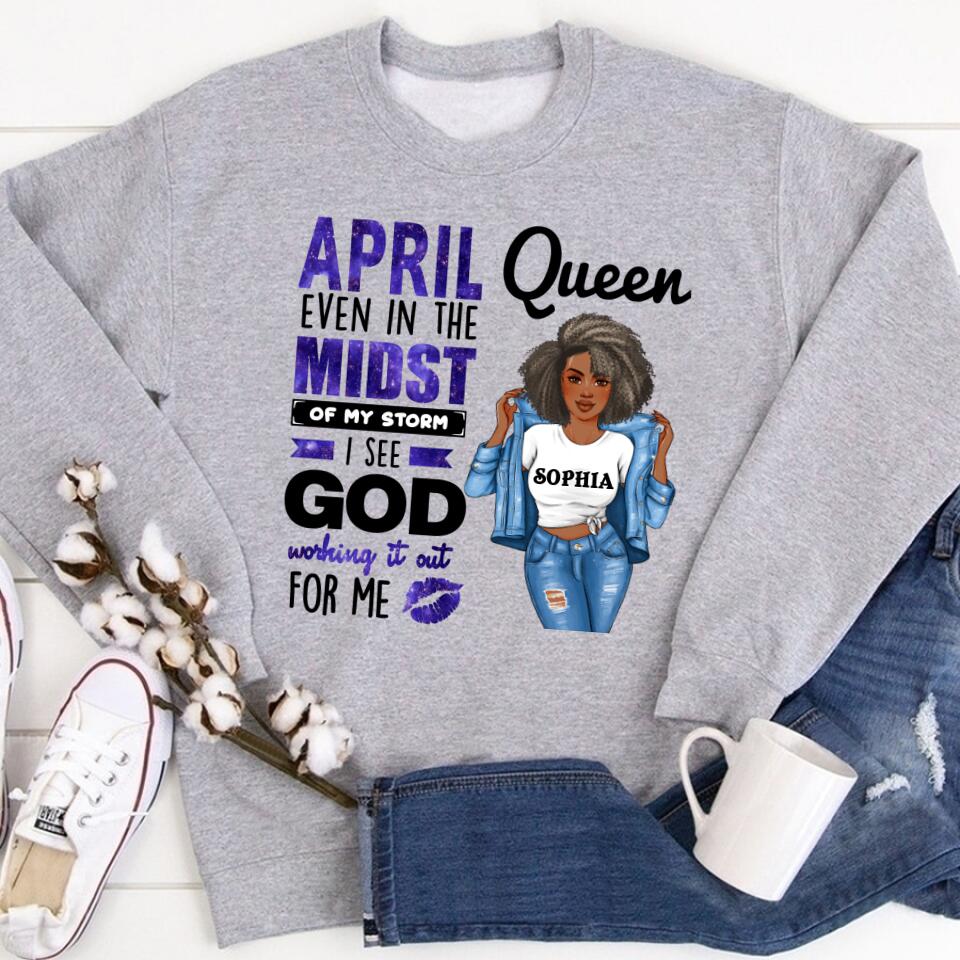 April Birthday Shirt, Custom Birthday Shirt, Queens Born In April, April Birthday Gifts, April shirts for Woman