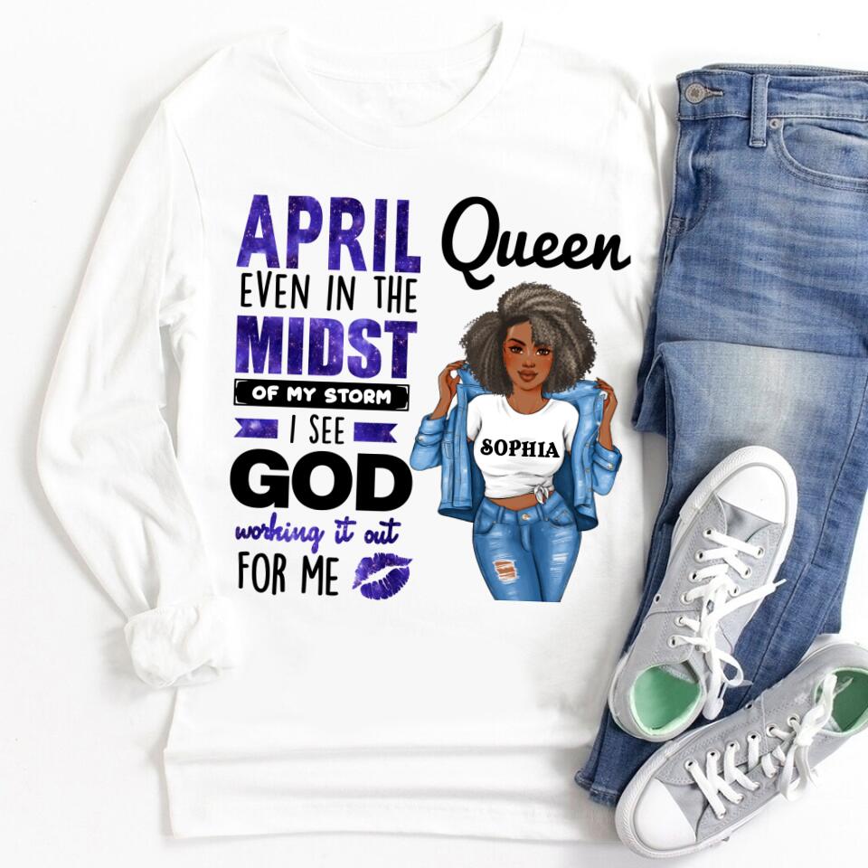 April Birthday Shirt, Custom Birthday Shirt, Queens Born In April, April Birthday Gifts, April shirts for Woman