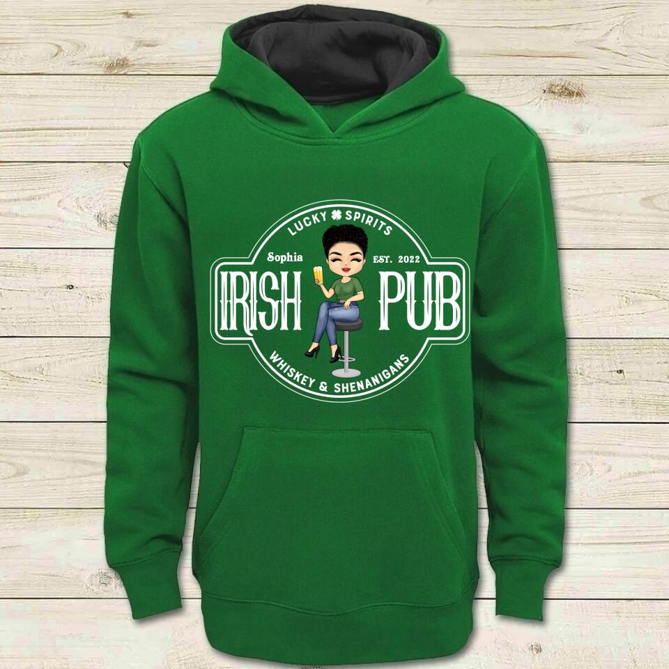 Custom Irish Pub Shirt, Vintage Irish Shirt, Irish Birthday Gift, Personalized Irish Shirt, Retro St Patricks Day Shirt, Irish Shirt Gifts