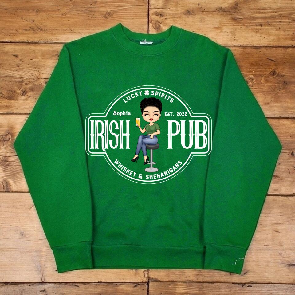 Custom Irish Pub Shirt, Vintage Irish Shirt, Irish Birthday Gift, Personalized Irish Shirt, Retro St Patricks Day Shirt, Irish Shirt Gifts