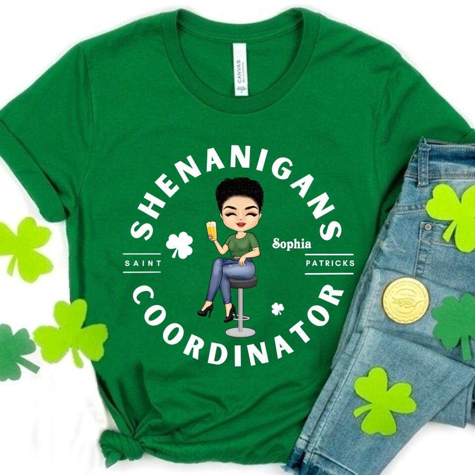 Shenanigans Coordinator Shirt, Lucky Women Sweat, St Patricks Day Sweater, Irish Sweatshirt, St Patty‘s Day