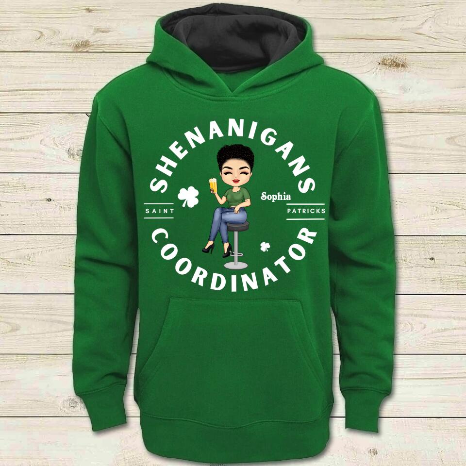 Shenanigans Coordinator Shirt, Lucky Women Sweat, St Patricks Day Sweater, Irish Sweatshirt, St Patty‘s Day