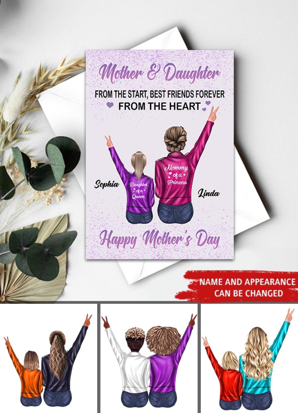 Custom Mothers Day Card - Godmother Mothers Day Card -  Mother&#39;s Day Gift Cards - Mothers Day Greetings - Mom&#39;s Card - Mother&#39;s Day Gift From Daughter - Mother Day Gift