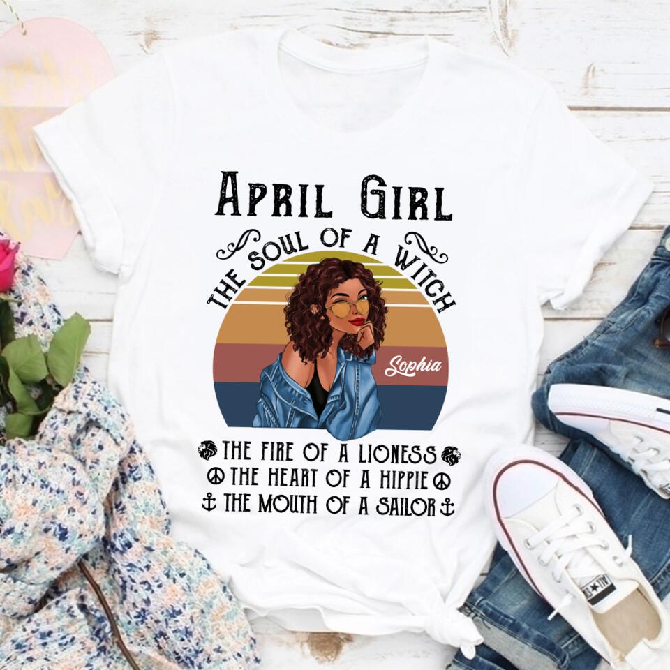 April Birthday Shirt, Custom Birthday Shirt, Queens Born In April, April Birthday Gifts, April shirts for Woman