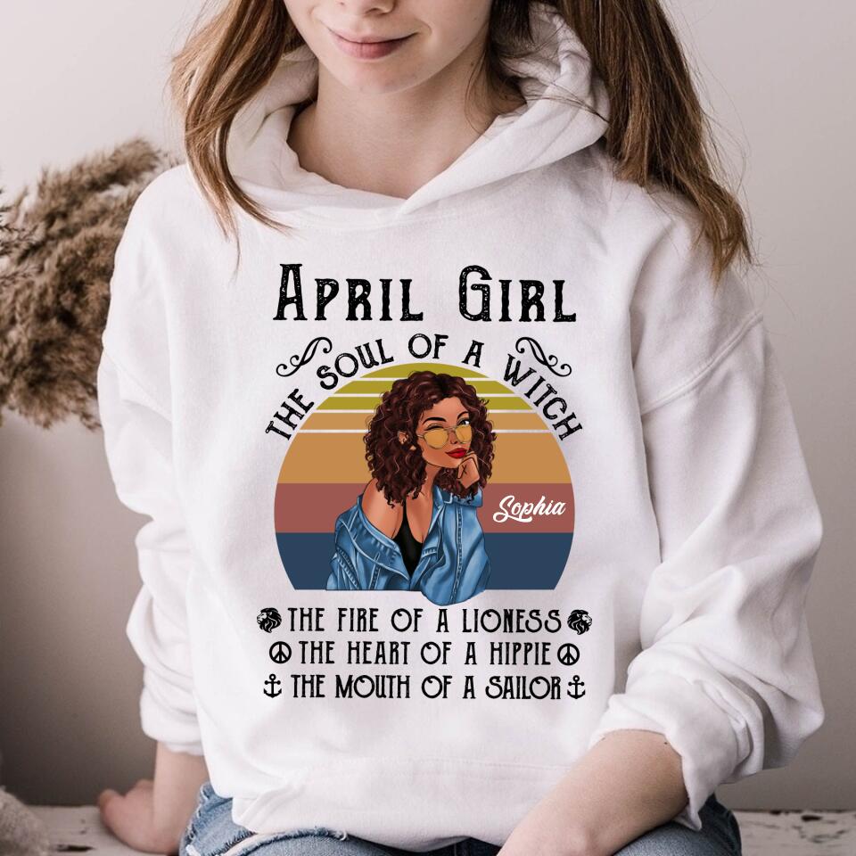 April Birthday Shirt, Custom Birthday Shirt, Queens Born In April, April Birthday Gifts, April shirts for Woman