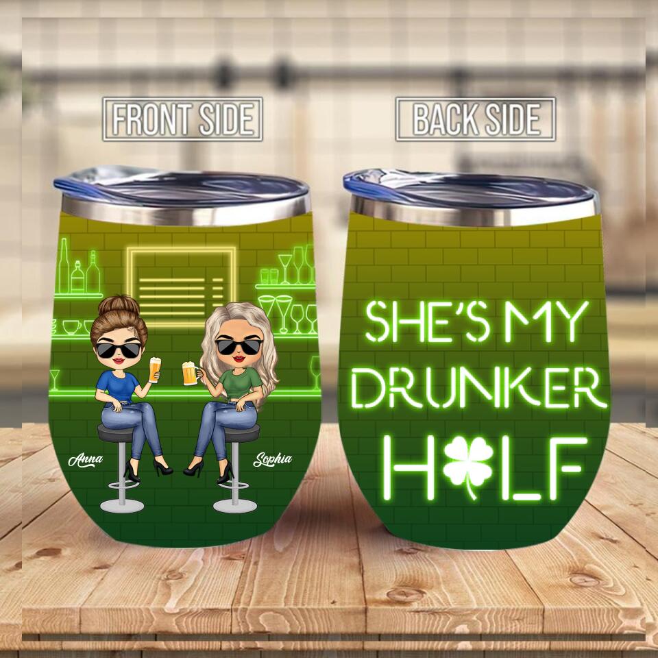 She‘s My Drunker Half, Shamrock, Saint Patrick’s Day, Irish , Funny drinking , St Paddy‘s Day gift, Irish Gift
