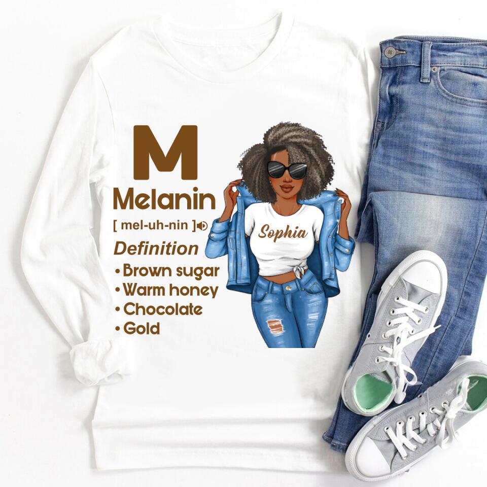 African American Shirt, African American woman Shirt, Melanin Shirt, Melanin Definition, Melanin Magic T-shirt