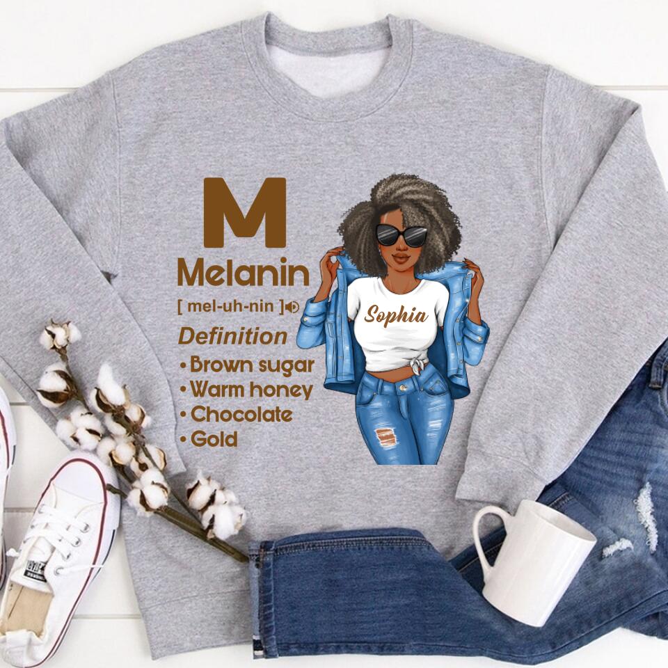 African American Shirt, African American woman Shirt, Melanin Shirt, Melanin Definition, Melanin Magic T-shirt