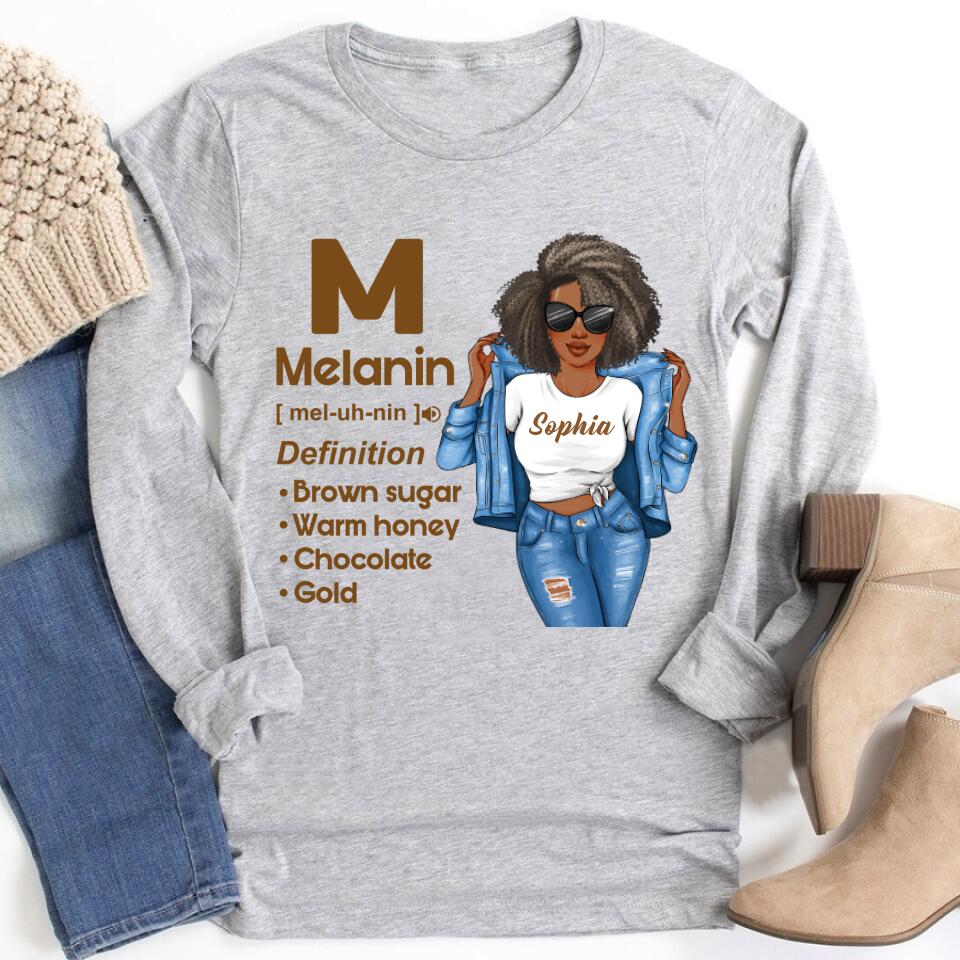 African American Shirt, African American woman Shirt, Melanin Shirt, Melanin Definition, Melanin Magic T-shirt