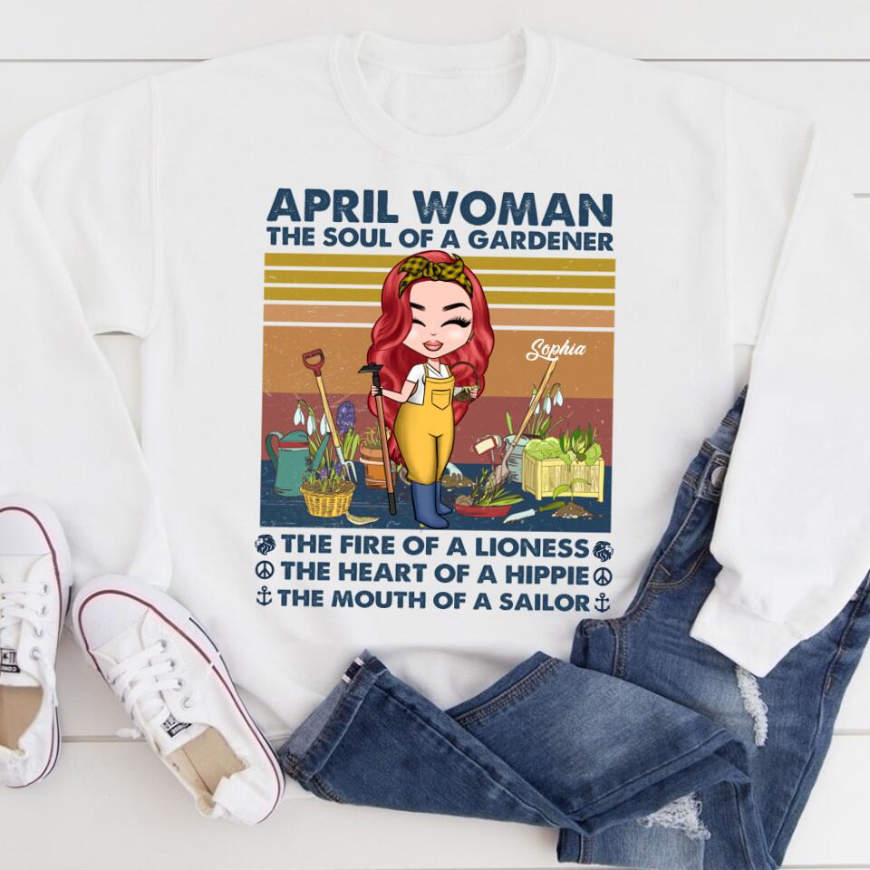 April Birthday Shirt, Custom Birthday Shirt, Queens Born In April, April Birthday Gifts, April Birthday Gifts, Gardening Custom Shirt, Gift For Gardeners, Plant Lovers