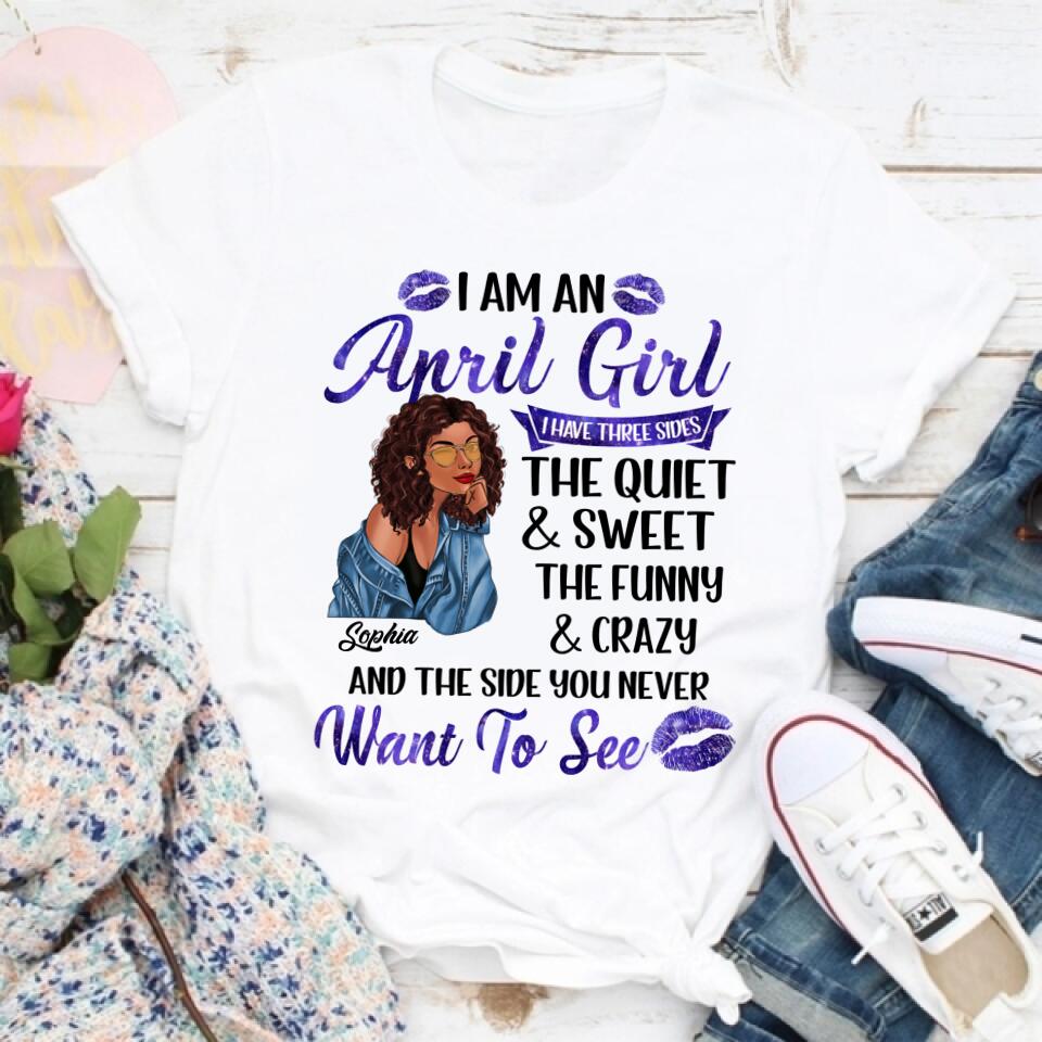 April Birthday Shirt, Custom Birthday Shirt, Queens Born In April, April Birthday Gifts, April Birthday Gifts