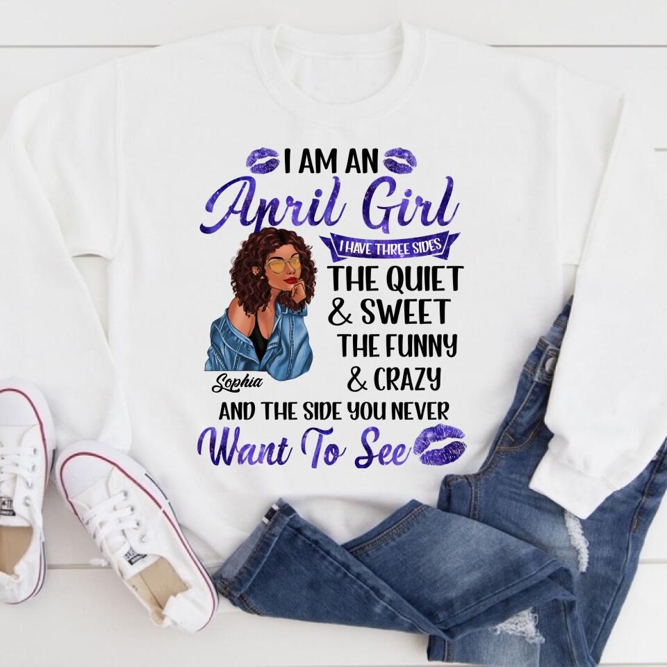 April Birthday Shirt, Custom Birthday Shirt, Queens Born In April, April Birthday Gifts, April Birthday Gifts