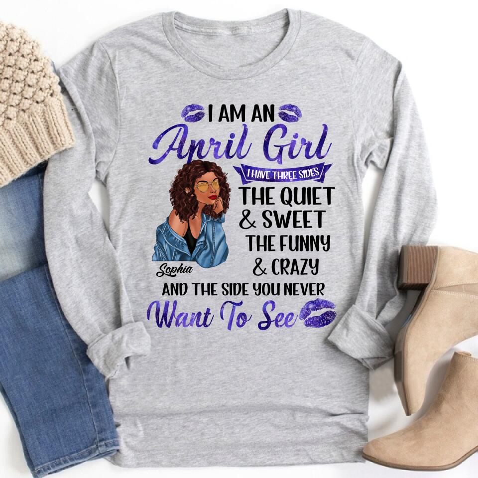 April Birthday Shirt, Custom Birthday Shirt, Queens Born In April, April Birthday Gifts, April Birthday Gifts