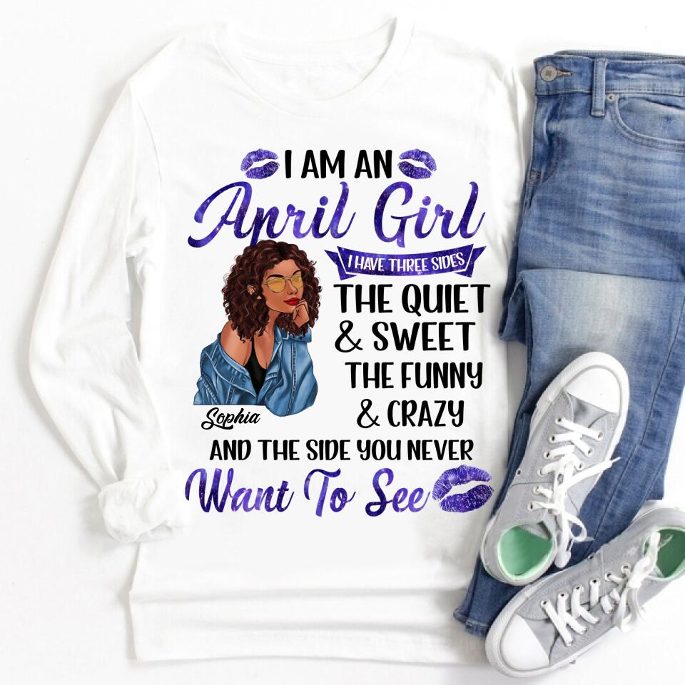 April Birthday Shirt, Custom Birthday Shirt, Queens Born In April, April Birthday Gifts, April Birthday Gifts