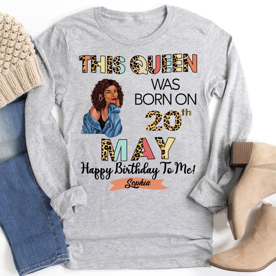 May Birthday Shirt, Custom Birthday Shirt, Queens Born In May, May Birthday Gifts, May shirts for Woman