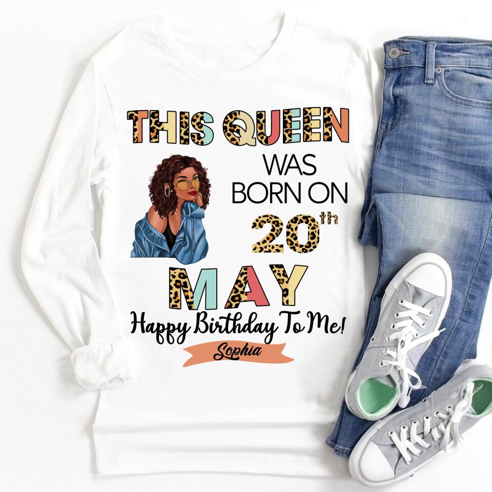 May Birthday Shirt, Custom Birthday Shirt, Queens Born In May, May Birthday Gifts, May shirts for Woman