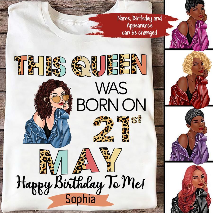 May Birthday Shirt, Custom Birthday Shirt, Queens Born In May, May Birthday Gifts, May shirts for Woman