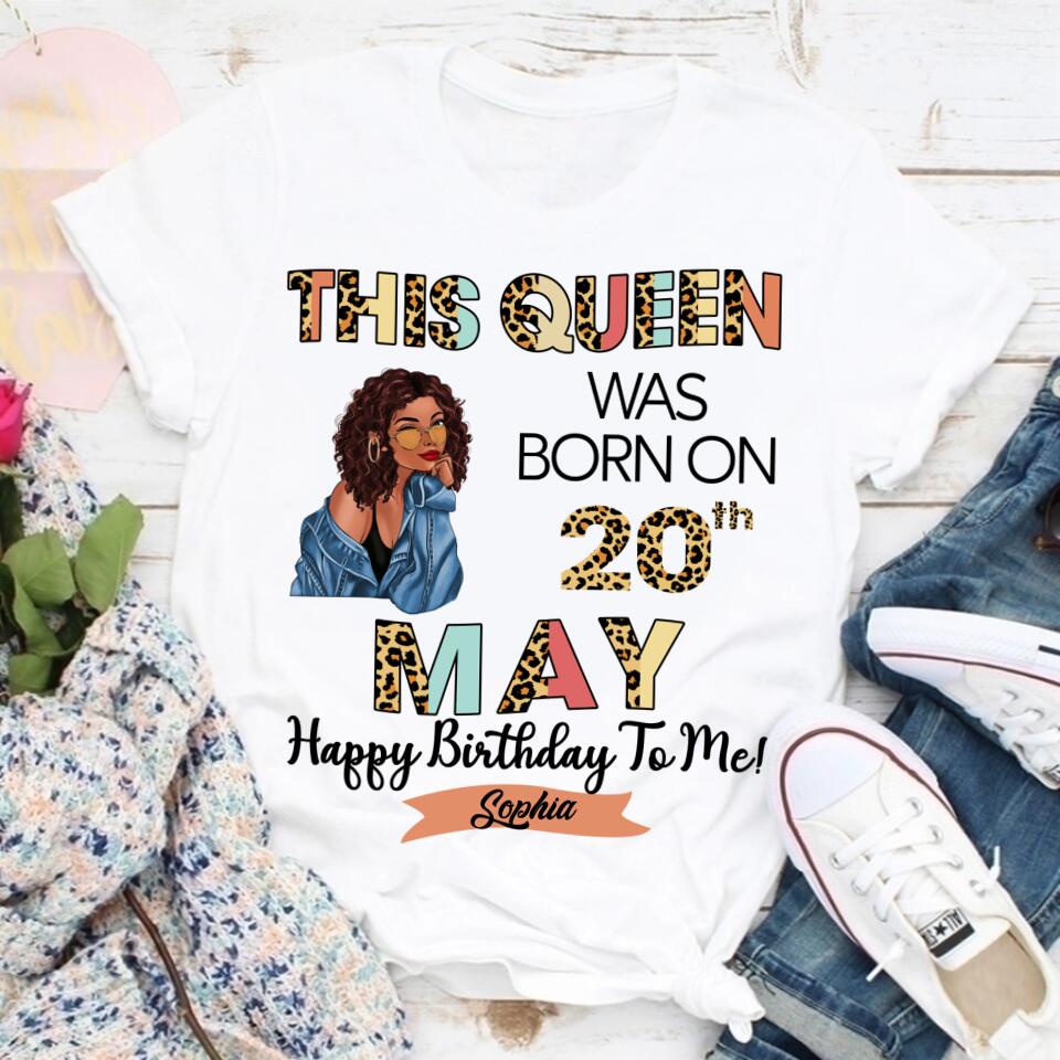 May Birthday Shirt, Custom Birthday Shirt, Queens Born In May, May Birthday Gifts, May shirts for Woman