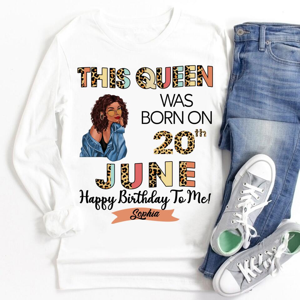 June Birthday Shirt, Custom Birthday Shirt, Queens Born In June, June Birthday Gifts, June shirts for Woman