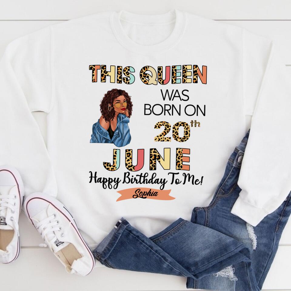 June Birthday Shirt, Custom Birthday Shirt, Queens Born In June, June Birthday Gifts, June shirts for Woman