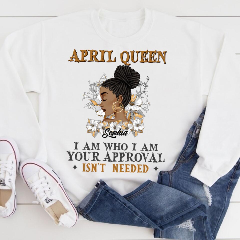 April Birthday Shirt, Custom Birthday Shirt, Queens Born In April, April Birthday Gifts, April shirts for Woman