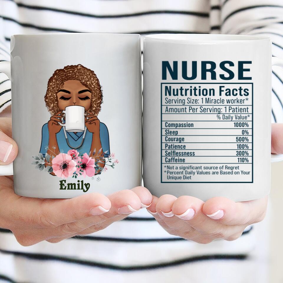 Black Queen Nutrition Facts Mug, Black Woman Mug, Nutrition Facts Mug, Black Queen Mug