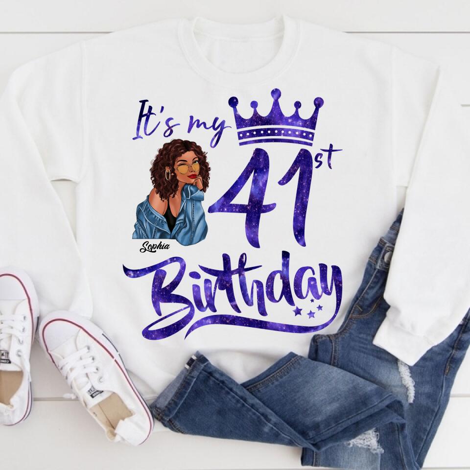 Chapter 41, Fabulous Since 1981 41st Birthday Unique T Shirt For Woman, Custom Birthday Shirt, Her Gifts For 41 Years Old , Turning 41 Birthday Cotton Shirt