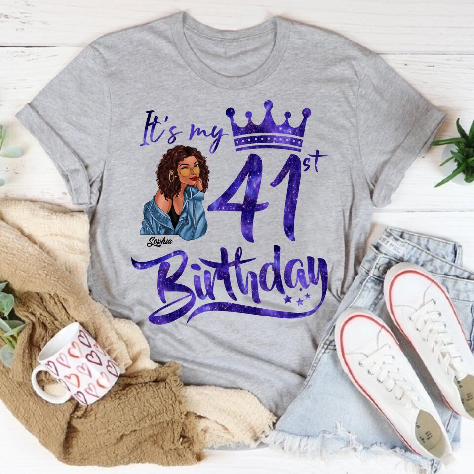 Chapter 41, Fabulous Since 1981 41st Birthday Unique T Shirt For Woman, Custom Birthday Shirt, Her Gifts For 41 Years Old , Turning 41 Birthday Cotton Shirt