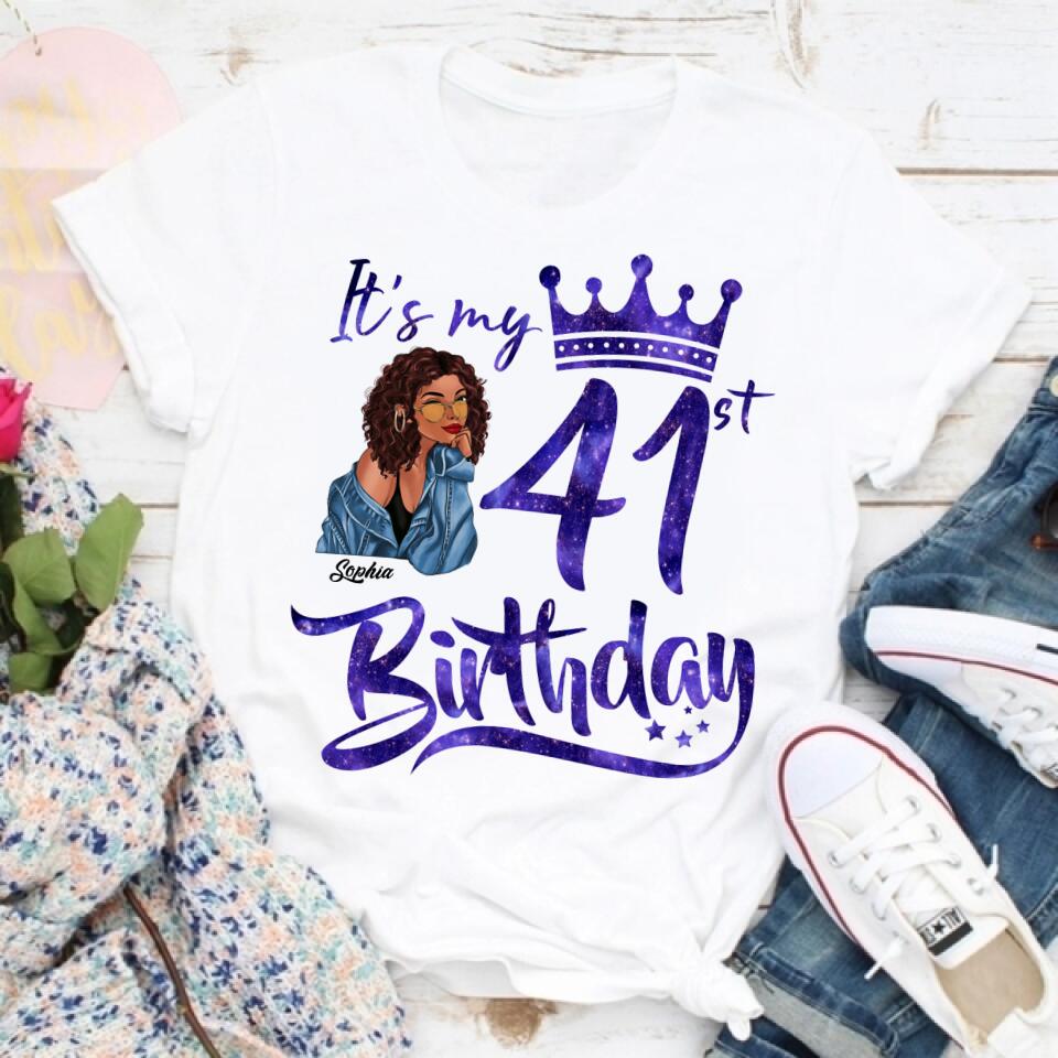 Chapter 41, Fabulous Since 1981 41st Birthday Unique T Shirt For Woman, Custom Birthday Shirt, Her Gifts For 41 Years Old , Turning 41 Birthday Cotton Shirt