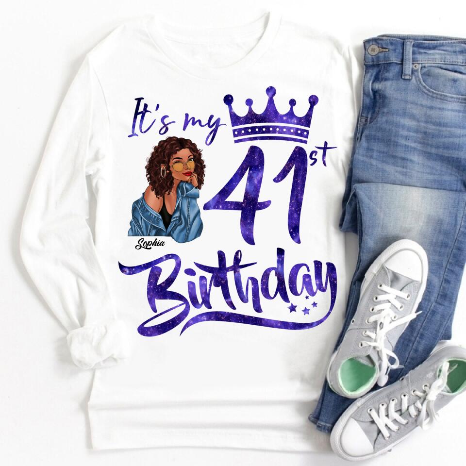 Chapter 41, Fabulous Since 1981 41st Birthday Unique T Shirt For Woman, Custom Birthday Shirt, Her Gifts For 41 Years Old , Turning 41 Birthday Cotton Shirt