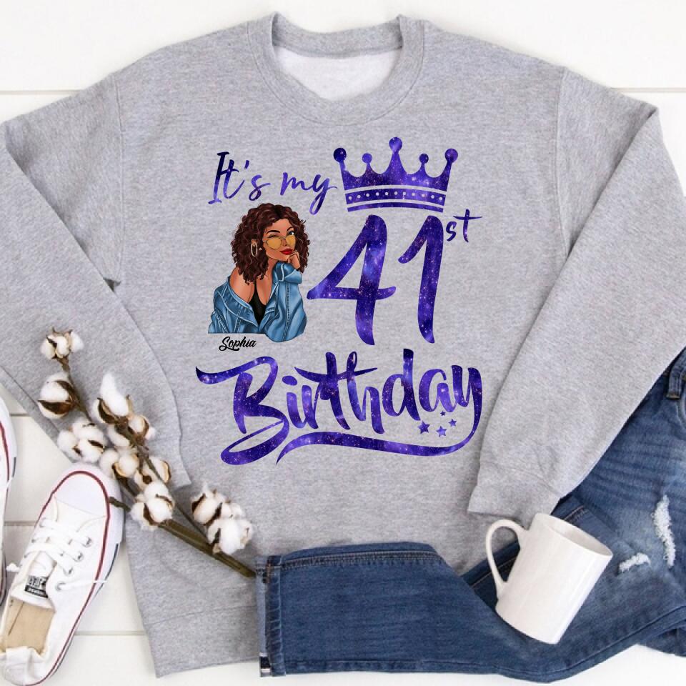 Chapter 41, Fabulous Since 1981 41st Birthday Unique T Shirt For Woman, Custom Birthday Shirt, Her Gifts For 41 Years Old , Turning 41 Birthday Cotton Shirt