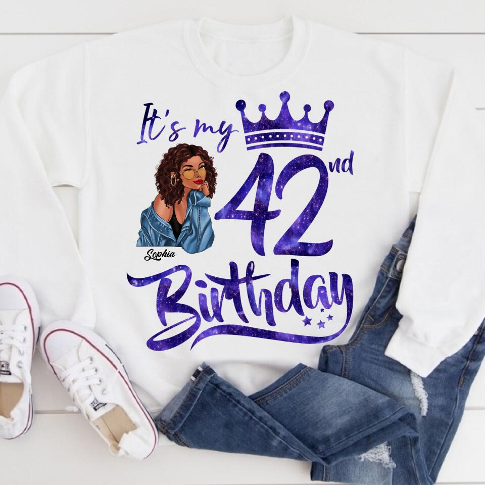 42th Birthday Shirts, Custom Birthday Shirts, Turning 42 Shirt, Gifts For Women Turning 42, 42 And Fabulous Shirt, 1980 Shirt, 42th Birthday Shirts For Her, It&#39;s my 42 Birthday