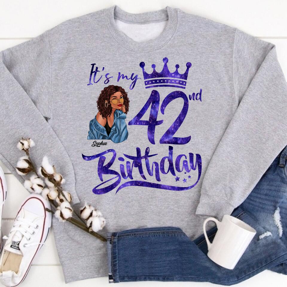 42th Birthday Shirts, Custom Birthday Shirts, Turning 42 Shirt, Gifts For Women Turning 42, 42 And Fabulous Shirt, 1980 Shirt, 42th Birthday Shirts For Her, It&#39;s my 42 Birthday