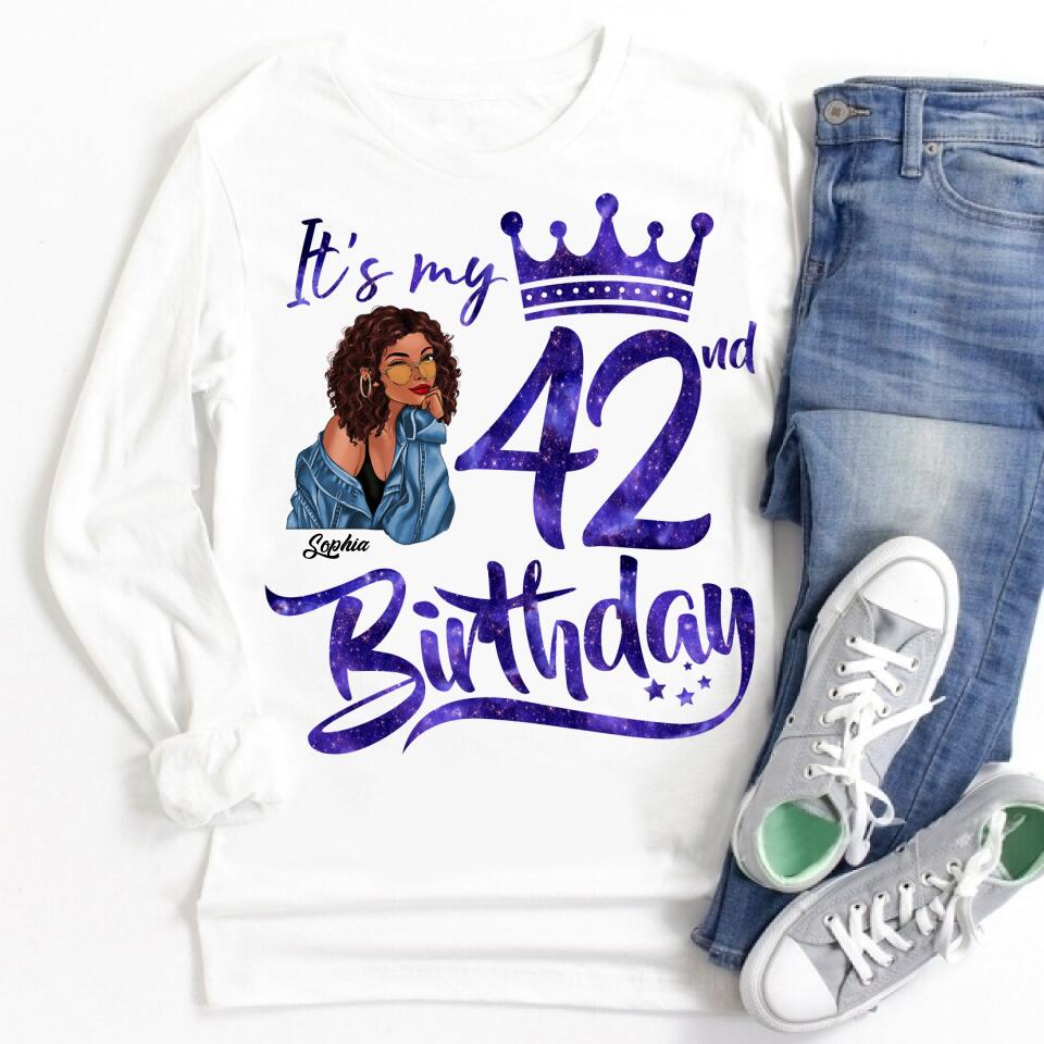 42th Birthday Shirts, Custom Birthday Shirts, Turning 42 Shirt, Gifts For Women Turning 42, 42 And Fabulous Shirt, 1980 Shirt, 42th Birthday Shirts For Her, It&#39;s my 42 Birthday