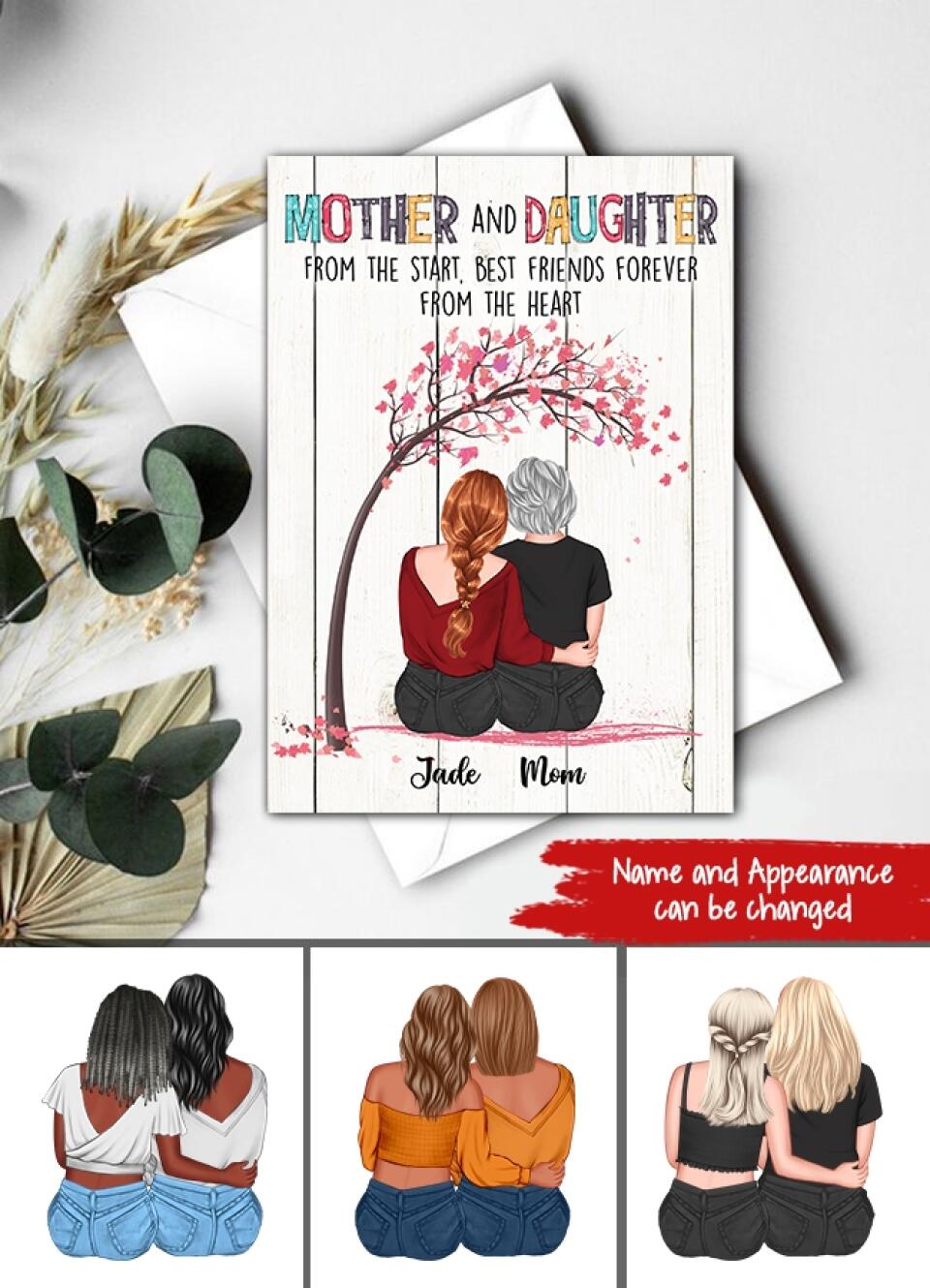 Custom Mothers Day Card, Mother&#39;s Day Gift Cards, Mothers Day Greetings, Happy Mothers Day Card, Mom&#39;s Card,  Mother&#39;s Day Gift From Daughter, Mother Day Gift