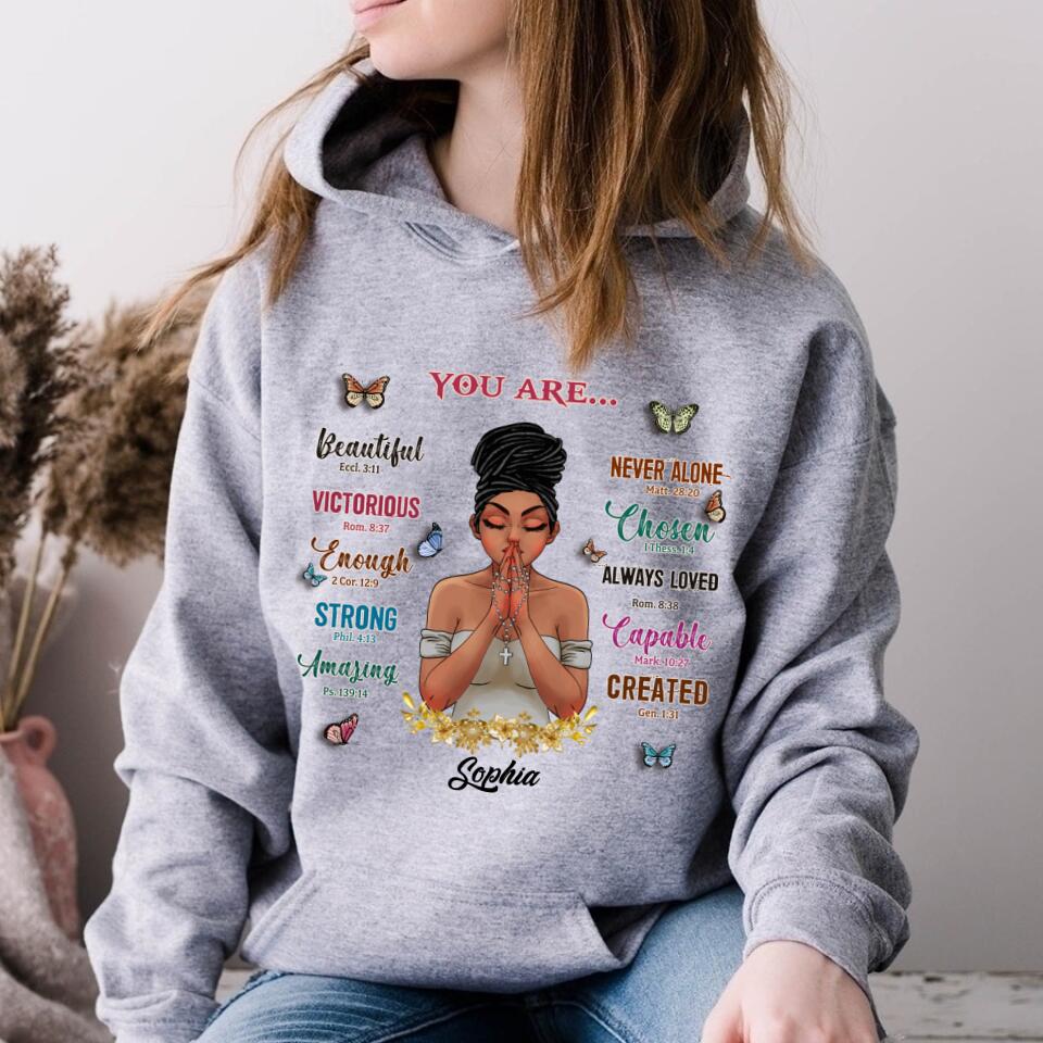 God Says You Are Shirt, Black Women Shirt, Black Girl Shirt, Black Girl You Are Beautiful Shirt, You Are Strong, You Are Enough
