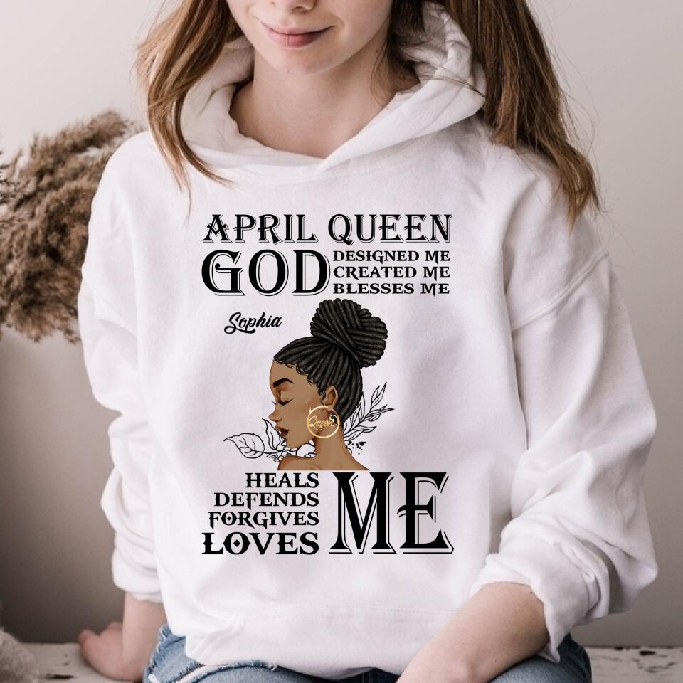 April Birthday Shirt, Custom Birthday Shirt, Queens Born In April, April Birthday Shirts For Woman, April Birthday Gifts