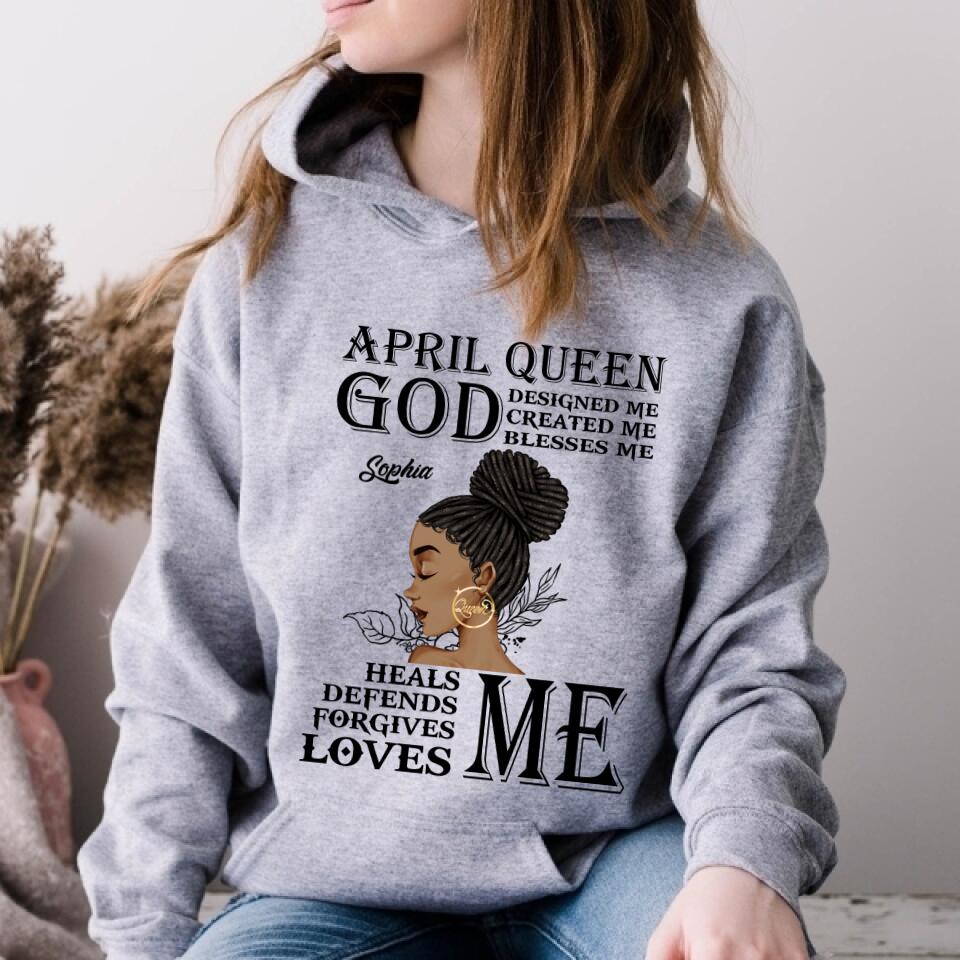 April Birthday Shirt, Custom Birthday Shirt, Queens Born In April, April Birthday Shirts For Woman, April Birthday Gifts