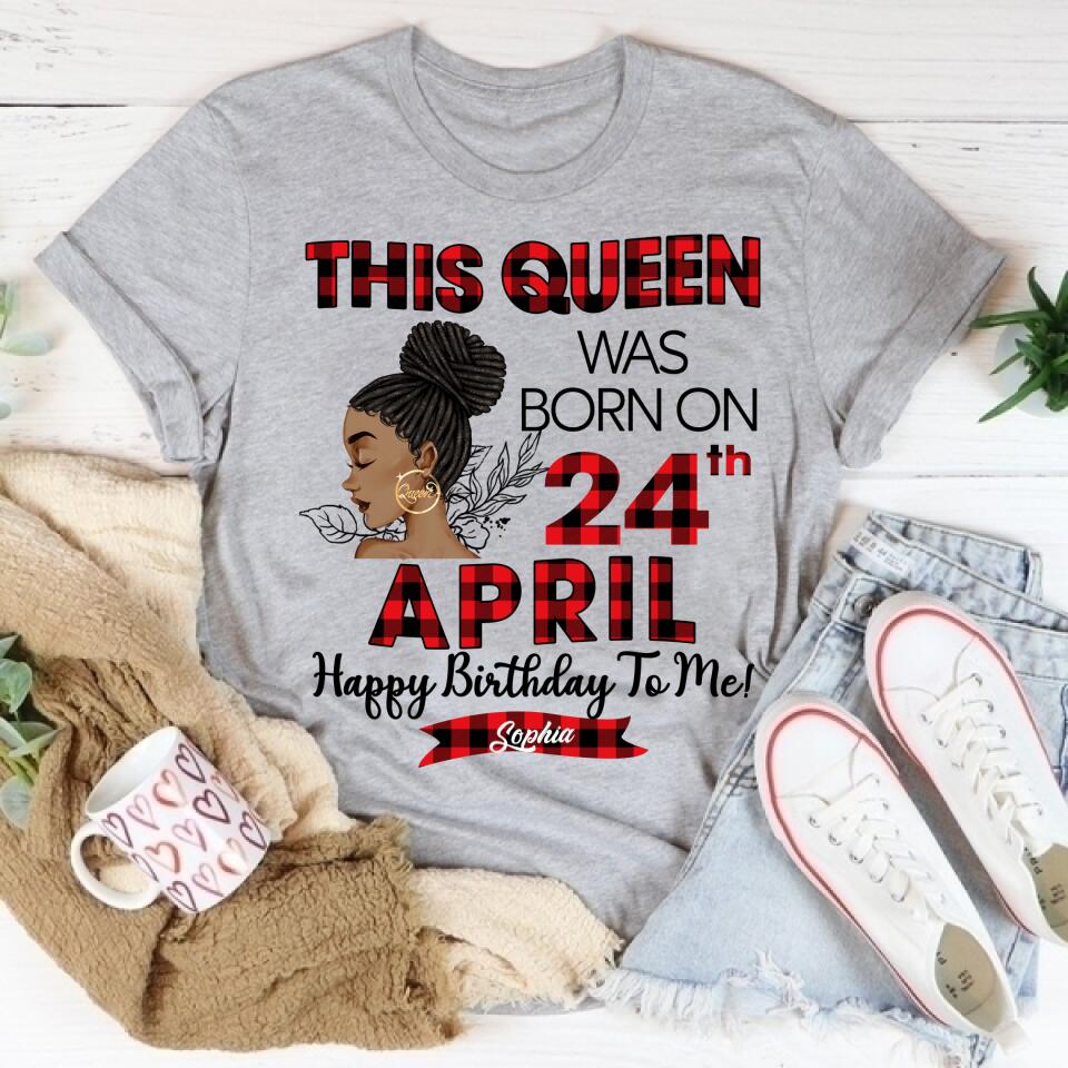 April Birthday Shirt, Custom Birthday Shirt, Queens Born In April, April Birthday Gifts, April Queen shirt, April Birthday Shirts For Woman, Her Birthday Gifts For April