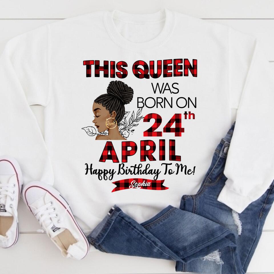 April Birthday Shirt, Custom Birthday Shirt, Queens Born In April, April Birthday Gifts, April Queen shirt, April Birthday Shirts For Woman, Her Birthday Gifts For April