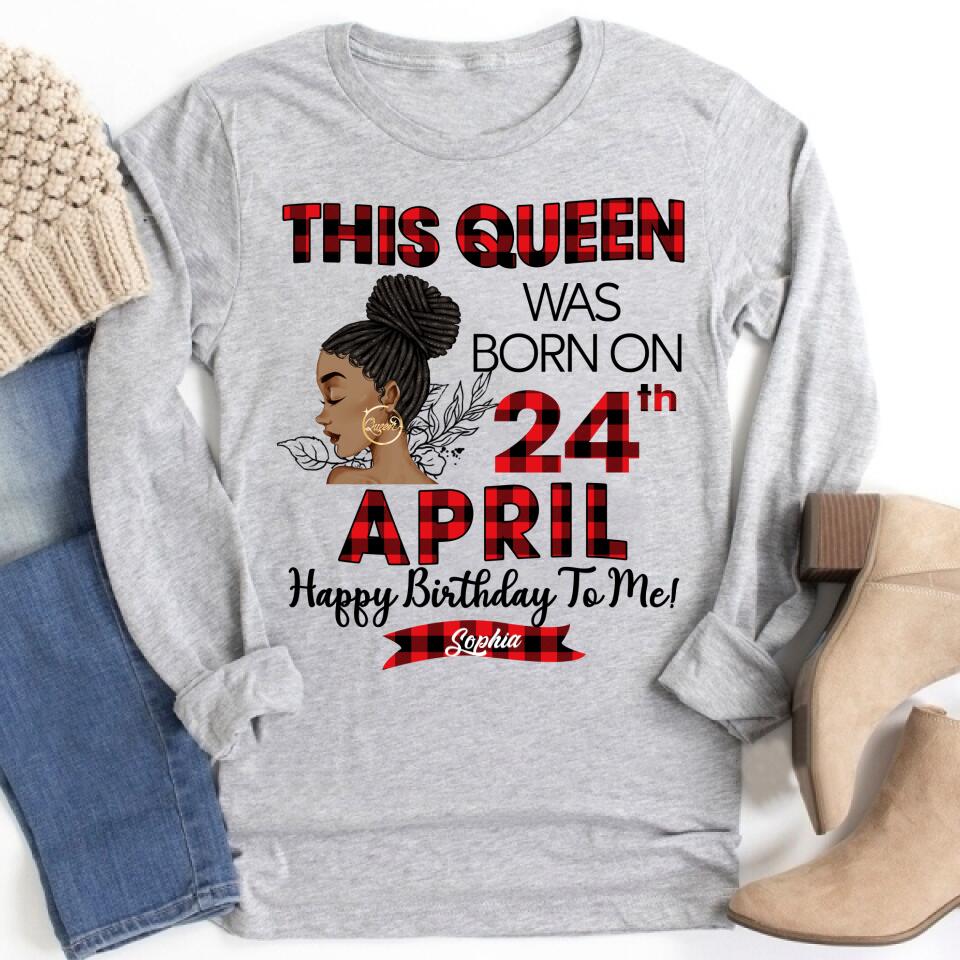 April Birthday Shirt, Custom Birthday Shirt, Queens Born In April, April Birthday Gifts, April Queen shirt, April Birthday Shirts For Woman, Her Birthday Gifts For April