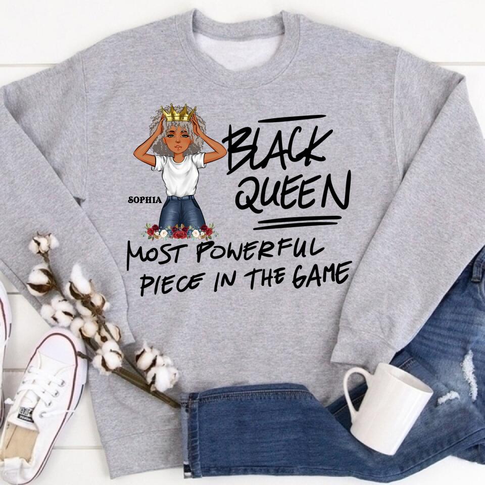 Black Queen Nutrition Facts - Personalized T Shirt- Birthday Gift For Sista, Black Woman